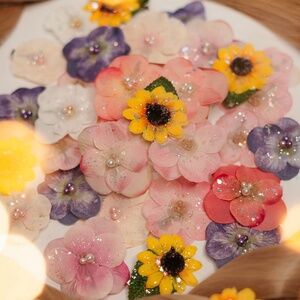 Rapunzel Inspired Flower Hair Clips (set of 6) | Accessories for Girls/Women